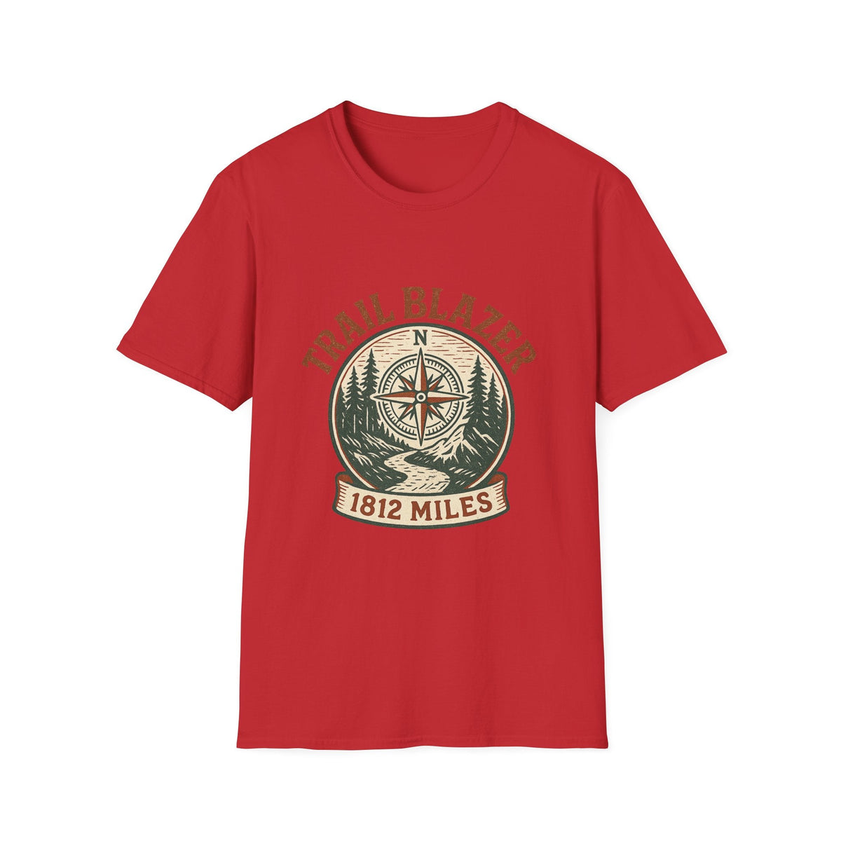 Vintage Hiking Badge T-Shirt | Retro Mountain Trail Graphic Tee | Outdoor Adventure Shirt | SummitPine