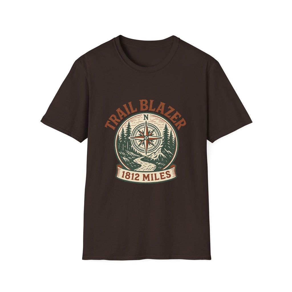 Vintage Hiking Badge T-Shirt | Retro Mountain Trail Graphic Tee | Outdoor Adventure Shirt | SummitPine