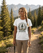 Wander Observe Write Journal T-Shirt | Nature Tree, Pinecone, Botanical Design | SummitPine