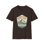 Wander Often Wonder Always Mountain Badge T-Shirt | Trails & Peaks Tee | SummitPine
