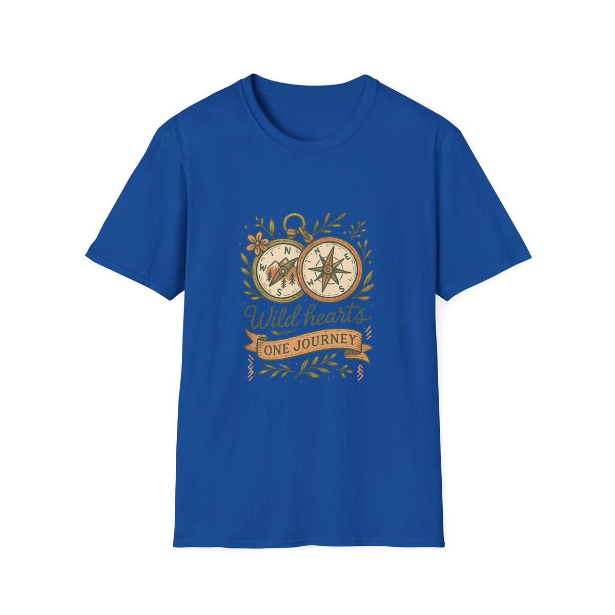 Wild Hearts Compass illustration T-Shirt | Adventure, Nature, Travel | SummitPine