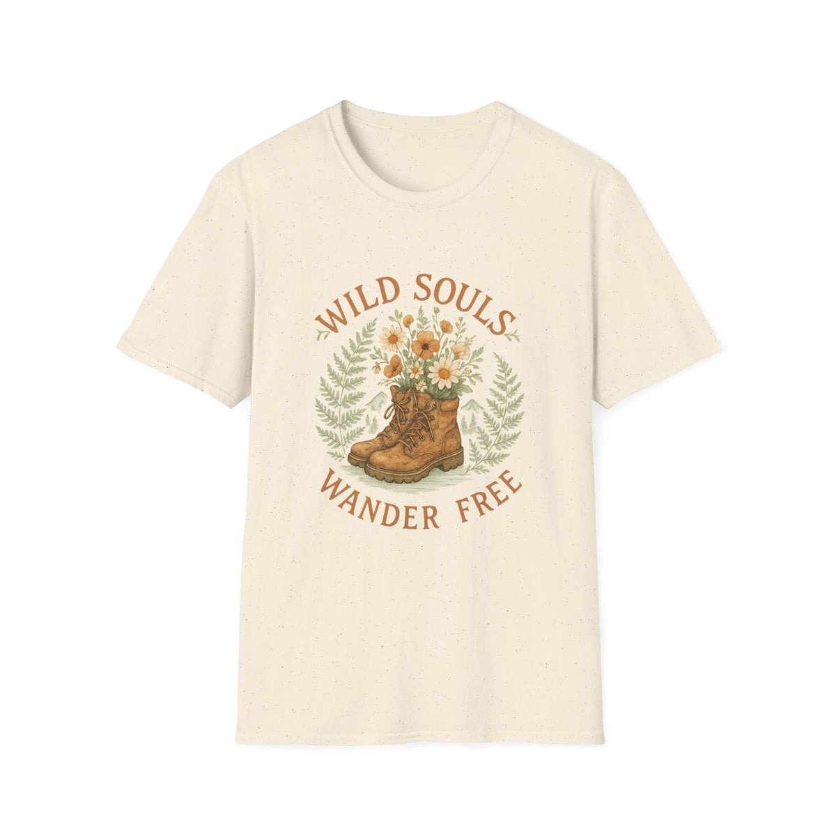 Wild Souls boot with flowers T-Shirt | wander free floral graphic | SummitPine
