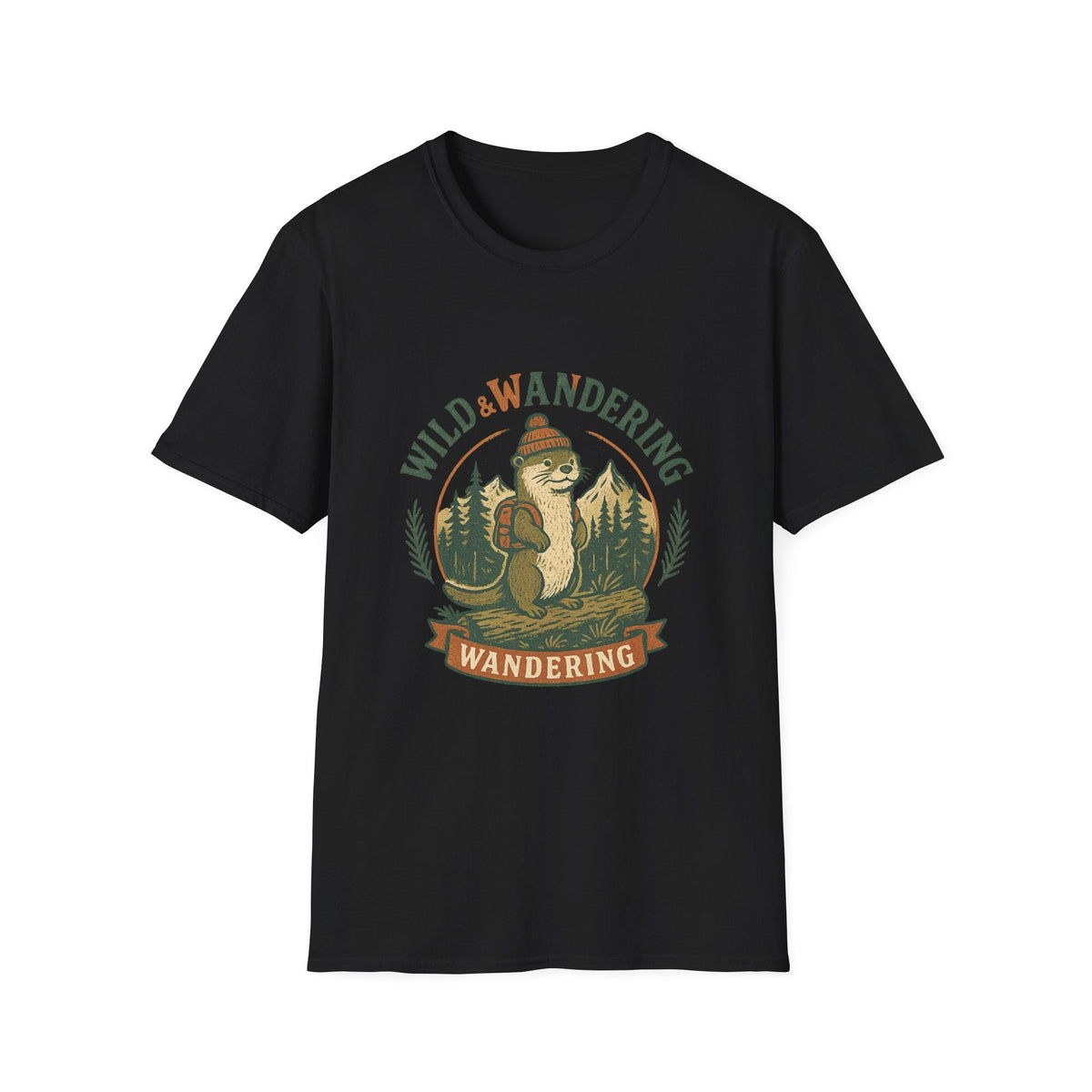 Wild & Wandering Otter tee | T-Shirt, Adventure Nature Graphic | SummitPine