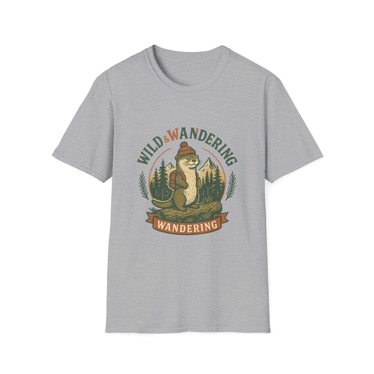 Wild & Wandering Otter tee | T-Shirt, Adventure Nature Graphic | SummitPine