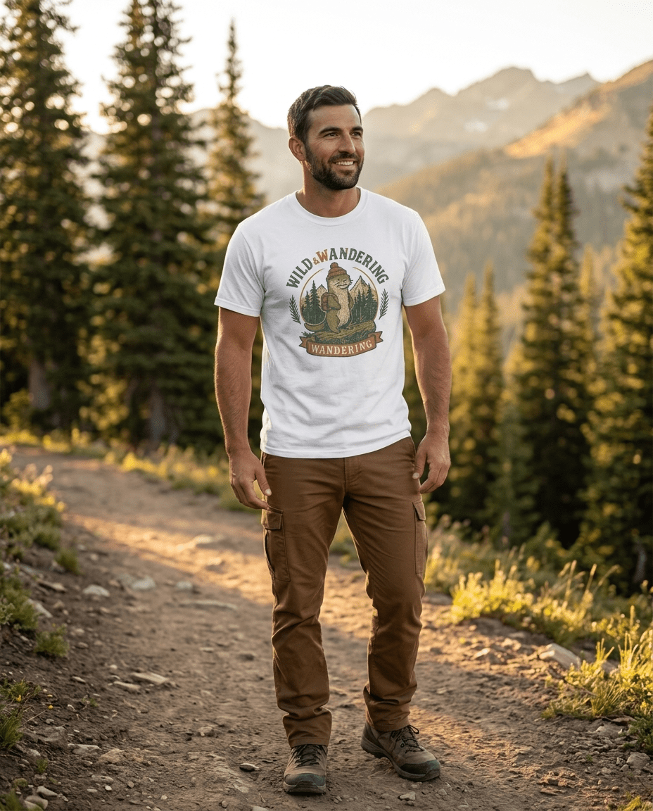 Wild & Wandering Otter tee | T-Shirt, Adventure Nature Graphic | SummitPine