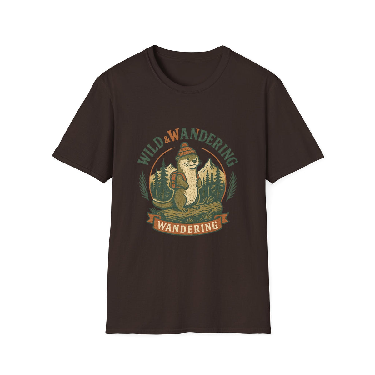 Wild & Wandering Otter tee | T-Shirt, Adventure Nature Graphic | SummitPine
