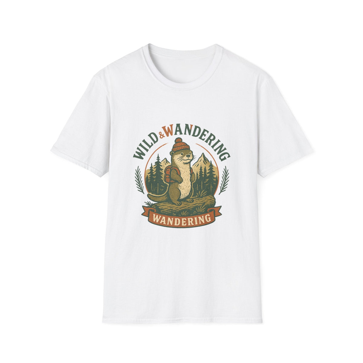 Wild & Wandering Otter tee | T-Shirt, Adventure Nature Graphic | SummitPine
