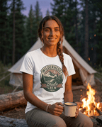Wilderness Mountains Nightscapes T-Shirt | Bride Crew 2024 Badge | SummitPine