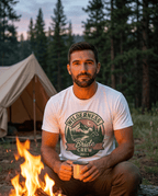 Wilderness Mountains Nightscapes T-Shirt | Bride Crew 2024 Badge | SummitPine