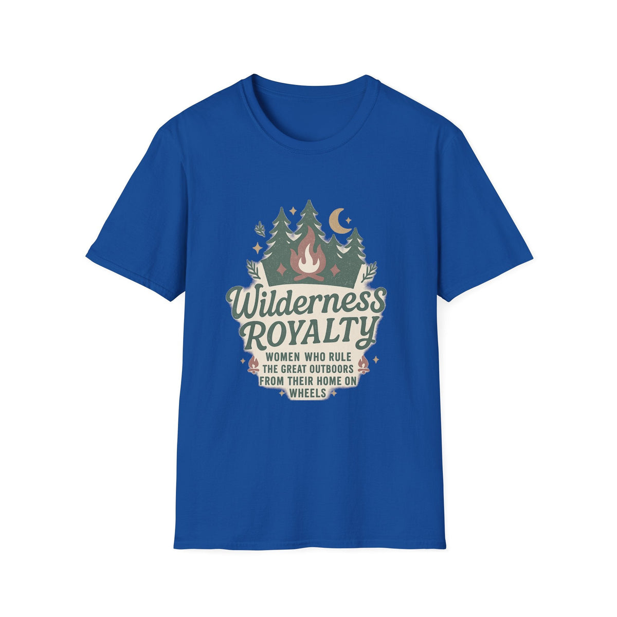 Wilderness Royalty T-Shirt | Campfire Trees Moon Outdoor Adventure | SummitPine