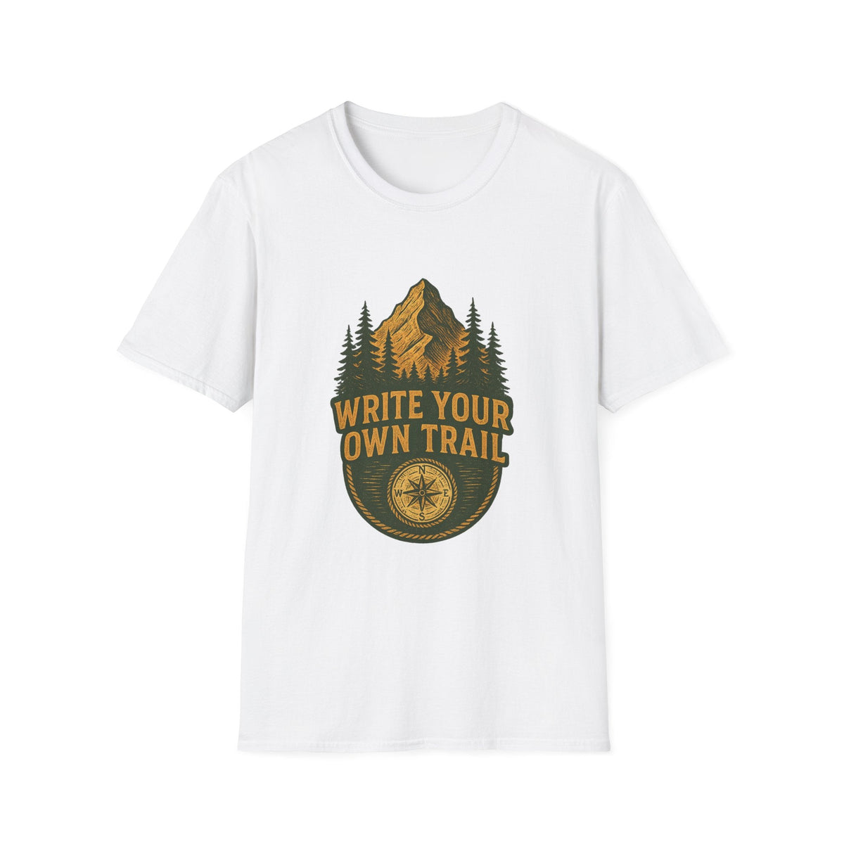 Write Your Own Trail T-Shirt | Mountain Pine Forest Adventure Design | SummitPine